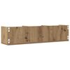 vidaXL CD-wandschap 75x18x18 cm bewerkt hout artisanaal eikenkleurig