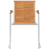vidaXL Tuinstoelen 4 st met kussens massief acaciahout