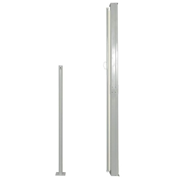 vidaXL Wind-/zonnescherm uittrekbaar 160x300 cm crèmekleurig