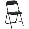 vidaXL Inklapbare stoel 8 st Fluweel Zwart 48 x 44 x 78 cm
