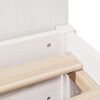 vidaXL Bed met boekenkast zonder matras grenenhout wit 150x200 cm