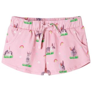 Kindershorts met trekkoord 104 lichtroze