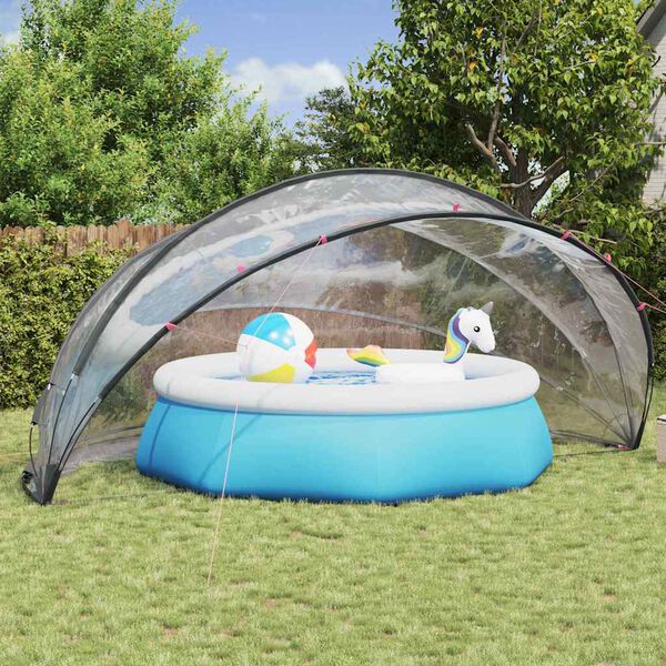 vidaXL Pooldome Doorzichtig 546 x 516 x 250 cm PVC