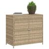 vidaXL Tuinkast 83x45x76 cm poly rattan beige