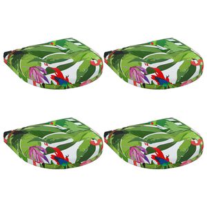 vidaXL 4-Piece Zitkussens 4 st 100% Polyester Meerkleurig