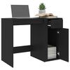 vidaXL Bureau 100x49x75 cm bewerkt hout zwart