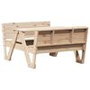vidaXL Picknicktafel voor kinderen 88x122x58 cm massief grenenhout
