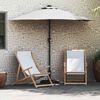 vidaXL Tuinparasol Zand 294 x 150 x 223 cm Polyester en staal