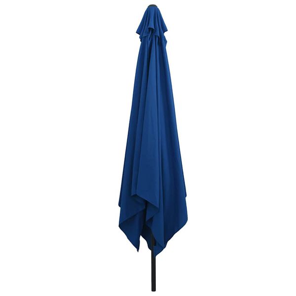 vidaXL Tuinparasol Blauw en Zwart 295 x 295 x 245 cm