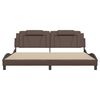 vidaXL Bedframe "Viana" met LED zonder matras bruin 200x200 cm