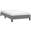 vidaXL Bedframe zonder matras 100x200 cm stof donkergrijs