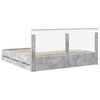 vidaXL Bedframe met lade Beton Grijs 200 x 200 cm Ingenieurshout
