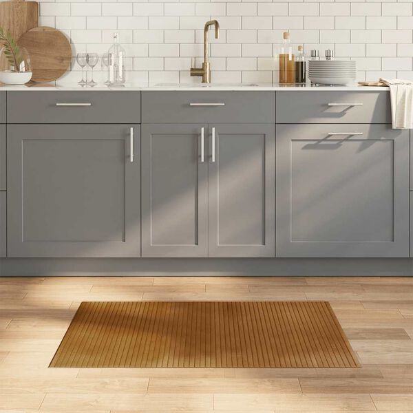 vidaXL Vloerkleed rechthoekig 60x100 cm bamboe bruin