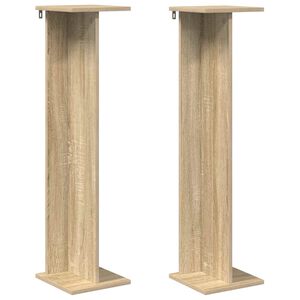 vidaXL Plantenstandaard Sonoma Eiken 25 x 25,5 x 100,5 cm