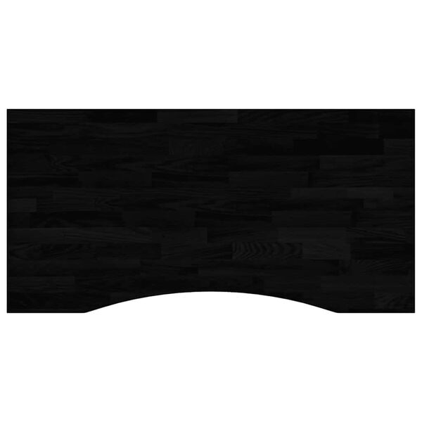 vidaXL Bureaublad rechthoekig 100x60x2,5 cm eikenhout donkerbruin