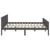 vidaXL Bedframe massief grenenhout grijs 200x200 cm