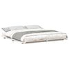 vidaXL Bedframe Wit 200 x 210 cm Massief grenenhout