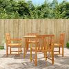vidaXL Tuinstoelen 4 st Naturel Massief Acacia Hout Stapelbaar