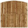 vidaXL Schuttingpaneel verspringend 180x(165-180) cm grenenhout