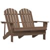 vidaXL Tuinstoel 2-zits Adirondack massief vurenhout bruin