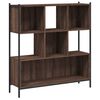 vidaXL Boekenkast 102x28x172 cm bewerkt hout bruin eikenkleur