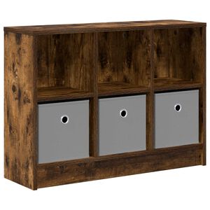 vidaXL Dressoir Gerookt eiken 73,5 x 22,5 x 53,5 cm