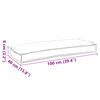 vidaXL Pallet Kussen Set 2 pcs Cr&egrave;me 100 x 40 x 8 cm Oxford Stof