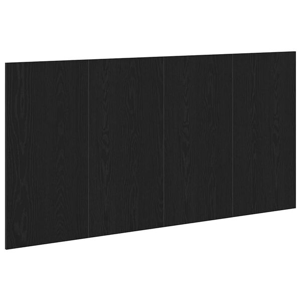 vidaXL Hoofdbord Zwart Eiken 160 x 1.5 x 80 cm Bewerkt hout