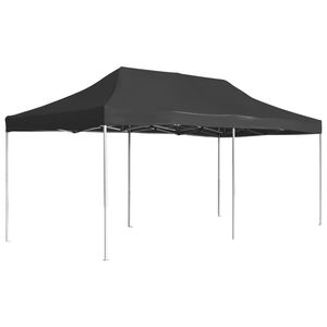 vidaXL Partytent professioneel inklapbaar 6x3 m aluminium antraciet