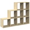 vidaXL Kamerscherm / boekenkast 137,5x29x103,5 cm hout sonoma eiken