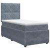 vidaXL Boxspringbed met matras Donkergrijs 80 x 200 cm Fluweel