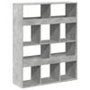 vidaXL kamerscherm 100x33x125,5 cm bewerkt hout betongrijs