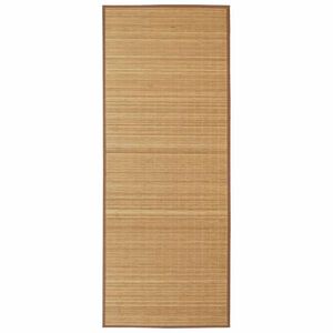 vidaXL Tapijt rechthoekig 80x300 cm bamboe bruin