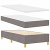 vidaXL Boxspring bed met matras Taupe 100 x 200 cm Stof