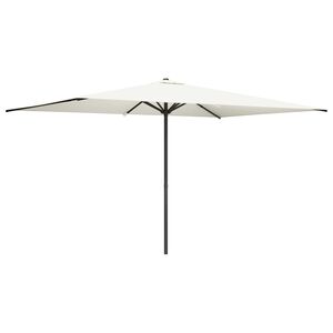 vidaXL Tuinparasol 200 x 300 cm Polyester Rechthoekig Cr&egrave;mekleurig