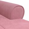 vidaXL Chaise Lounge met kussen Roze 91 x 157 x 91 cm Fluweel
