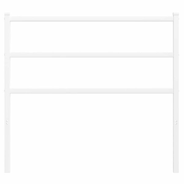 vidaXL Vervangend hoofdbord 107 cm metaal wit