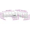 vidaXL Sofa-Sets 9 pcs Natuurlijk en Antraciet Massief Acaciahout