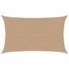 vidaXL Zonnezeil 160 g/m&sup2; 5x8 m HDPE taupe