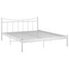 vidaXL Bedframe metaal wit 160x200 cm