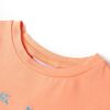 Kindershirt 128 perzikkleurig