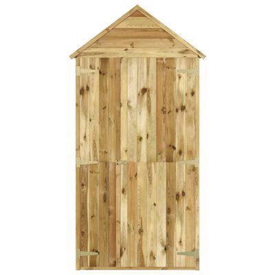 vidaXL Tuinschuur met deur 107x107x220 cm geïmpregneerd grenenhout