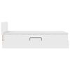 vidaXL Opslag bed met matras met matras Puur Wit 90 x 190 cm Nep Leer