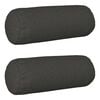 vidaXL Kussensloop 2 pcs HEERLEN Donkergrijs &Oslash; 15 x 40 cm