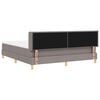vidaXL Boxspringbed met matras Taupe 200 x 180 cm Polyester
