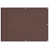 vidaXL Balkonscherm 75x800 cm 100% oxford polyester bruin