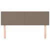 vidaXL Hoofdborden 2 st 72x5x78/88 cm stof taupe