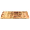 vidaXL Tafelblad vierkant 70x70x1,5 cm massief ruw mangohout