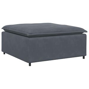 vidaXL Modulaire voetenbank module 100x100x48 cm donkergrijs