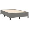 vidaXL Boxspring met matras stof donkergrijs 120x190 cm